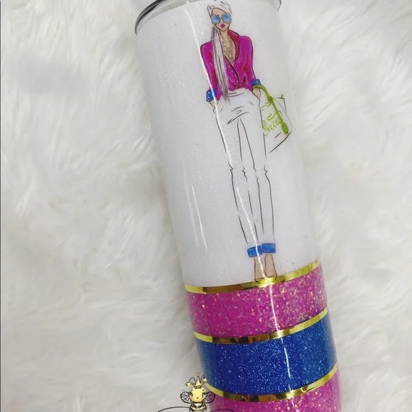 20oz Glitter Tumbler - Picture 1 of 11